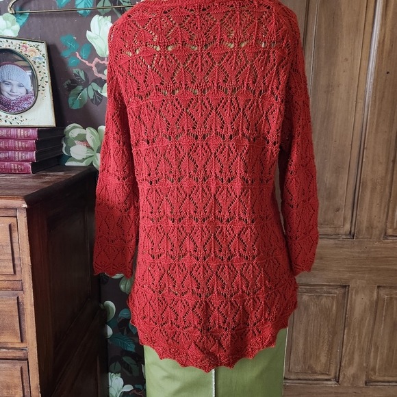 JEANNE PIERRE 100% Cotton Knit Pullover Sweater Size Medium - Picture 6 of 10